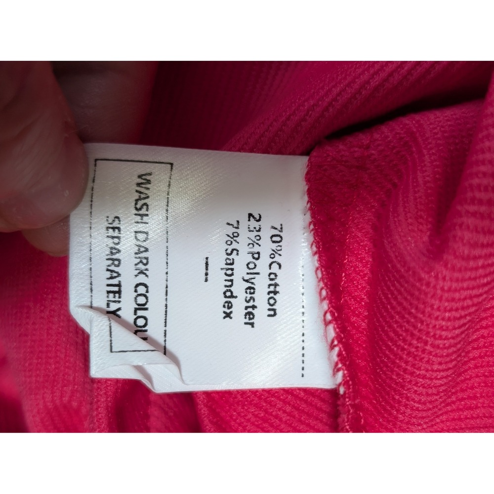 Hot Pink Short Sleeve T-Shirt romper Hot shot with Pockets Relaxed Fit Small - Picture 7 of 11